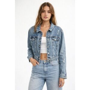 Tommy Hilfiger 90's Classic VTG Trucker Denim Jacket Y2K Blue XXL